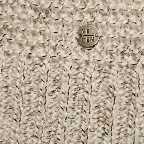 VOLCOM COLD DAZE SWEATER KNIT DRESS HEATHER GREY/WINE MOCKNECK WOMENS SZ S  EUC - Picture 14 of 14